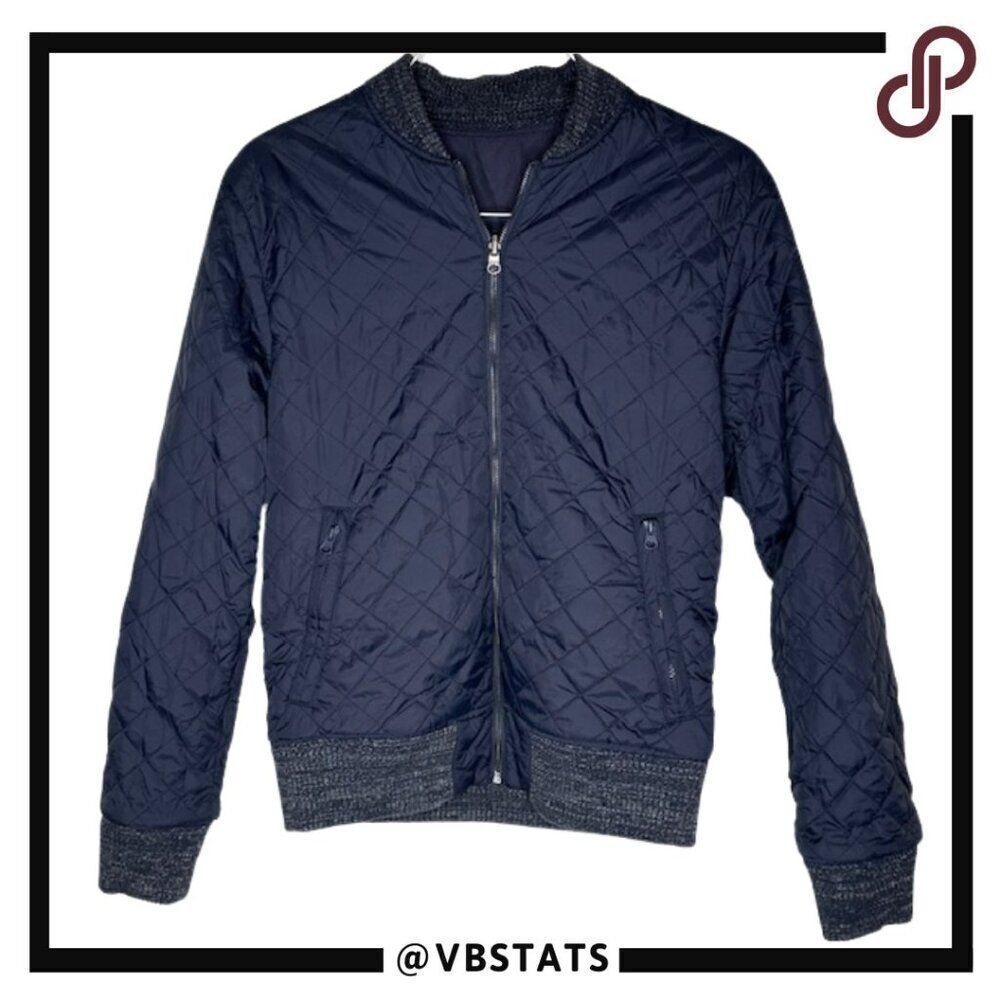 Faherty Navy Quilted Performance Jacket - Reversi… - image 2